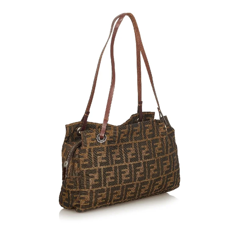 Luxury handbags 2025  Fendi Zucca Canvas Shoulder Bag (SHG-26289)