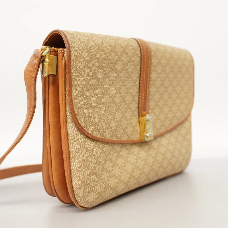 Best bags for weekend getaways  Celine  Macadam Shoulder Bag Women's PVC,Leather Shoulder Bag Beige,Brown