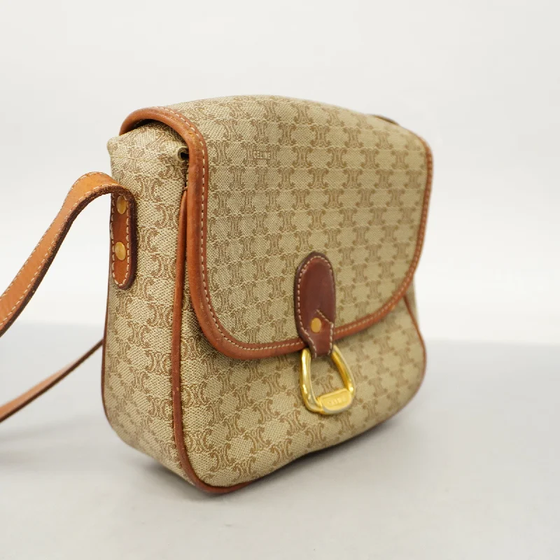 Crossbody bags for everyday use  Celine  Macadam Shoulder Bag Women's PVC Beige